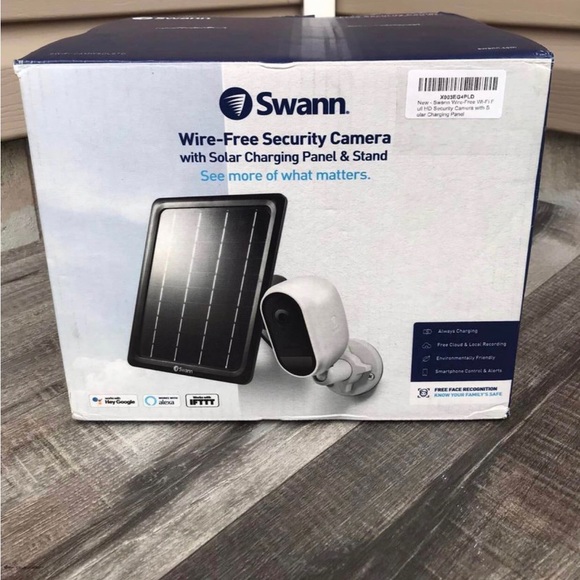 New Swann Wire-Free Wi-Fi Full HD Security Camera with Solar Charging Panel - Picture 3 of 4